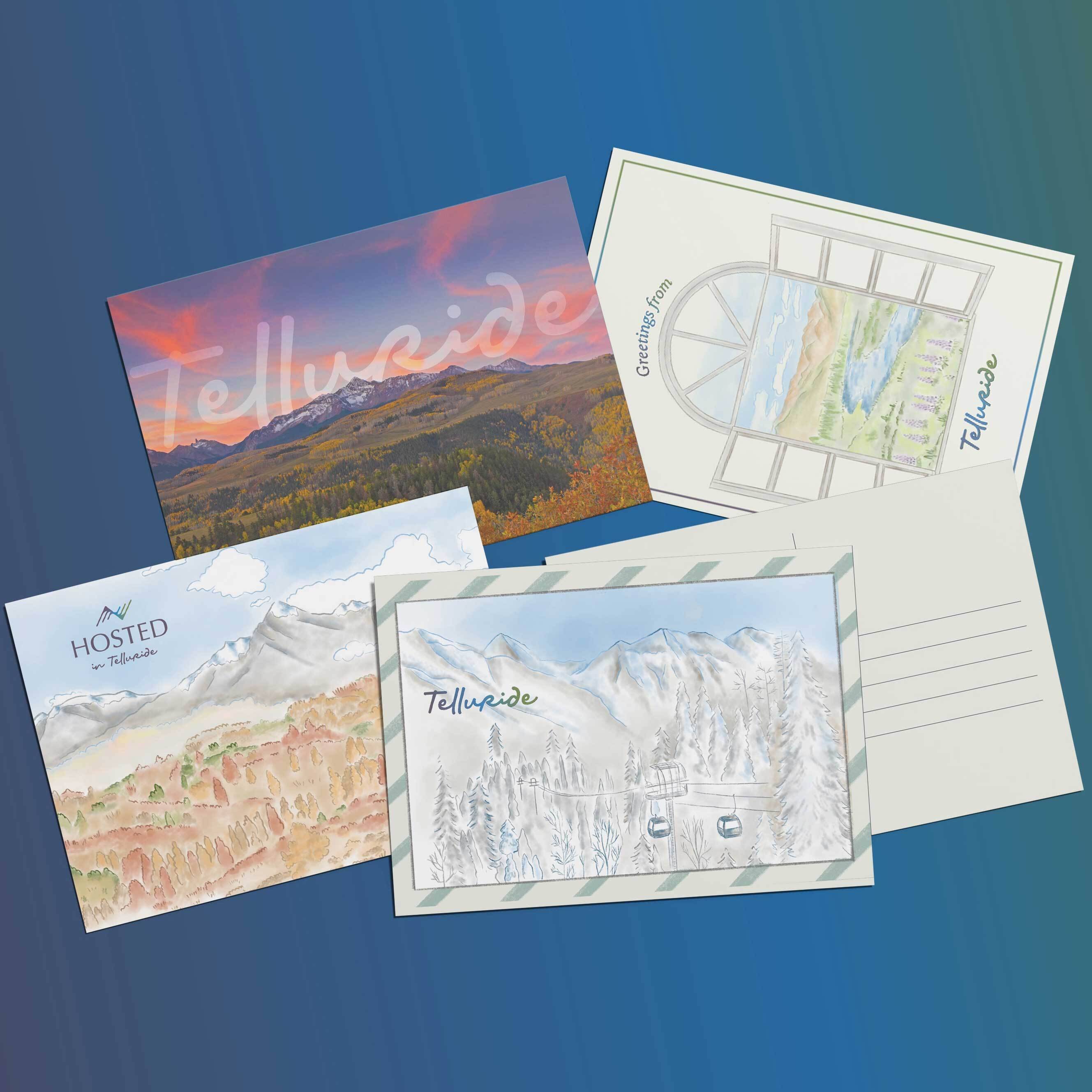 Hosted postcardset Grid