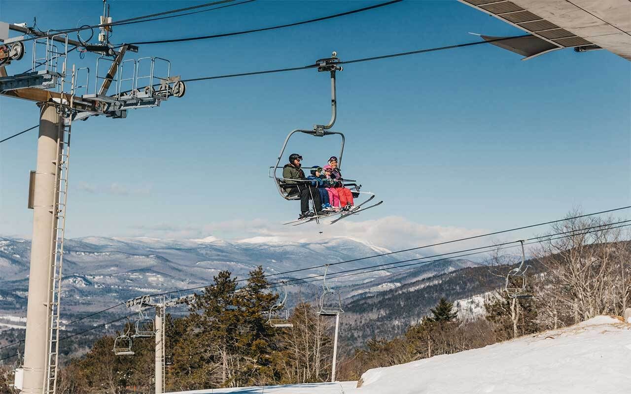 Cranmore Hero Ski Lift Family