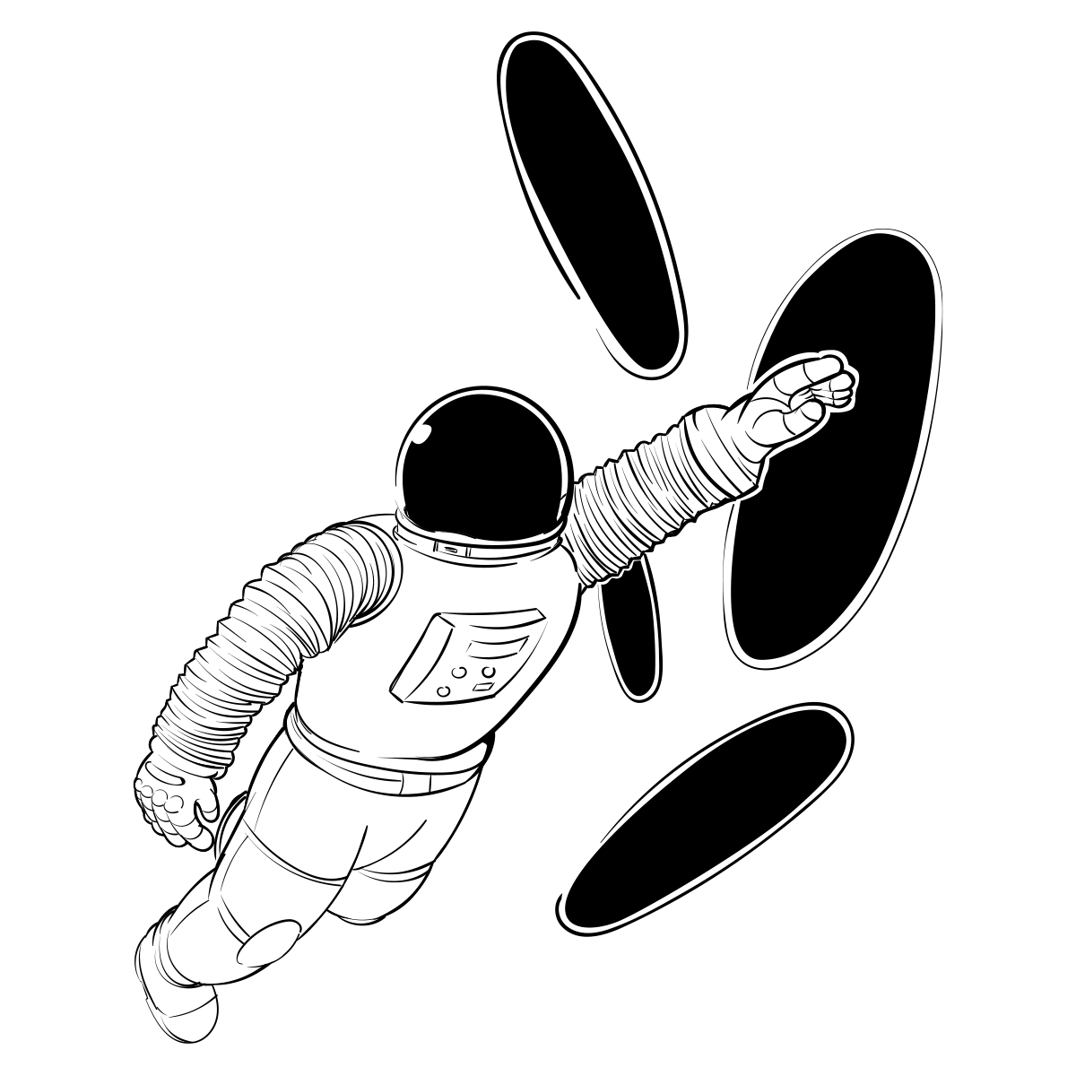 Doodles 0001 space man